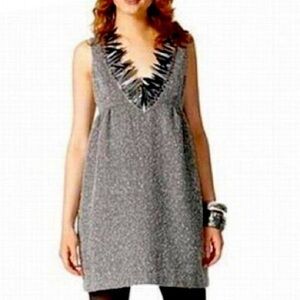 Like new ANNA SUI tweed sequined dress size small